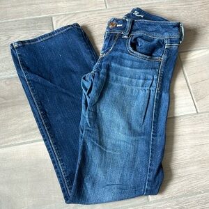 AE Slim Boot 2 short dark wash